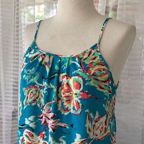 Renee C. Floral Print Tank Halter Top Women’s Medium - Picture 3 of 6